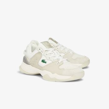 Lacoste T-Point Nubuck Leather Sneakers Dámské - Tenisky Bílé / Bílé | CZ-Nmlcys